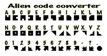 Here's some help in converting the aliens message.