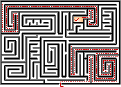 Here's the maze solution.
